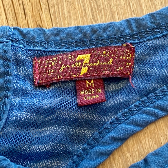 Blue and White Striped Sundress - Picture 4 of 4